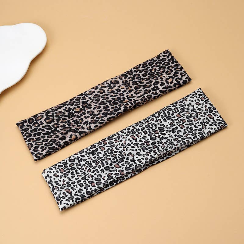 Leopard 2pc Headband Set