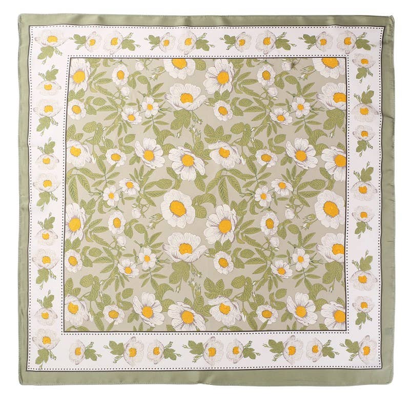 Daisy Silk Scarf