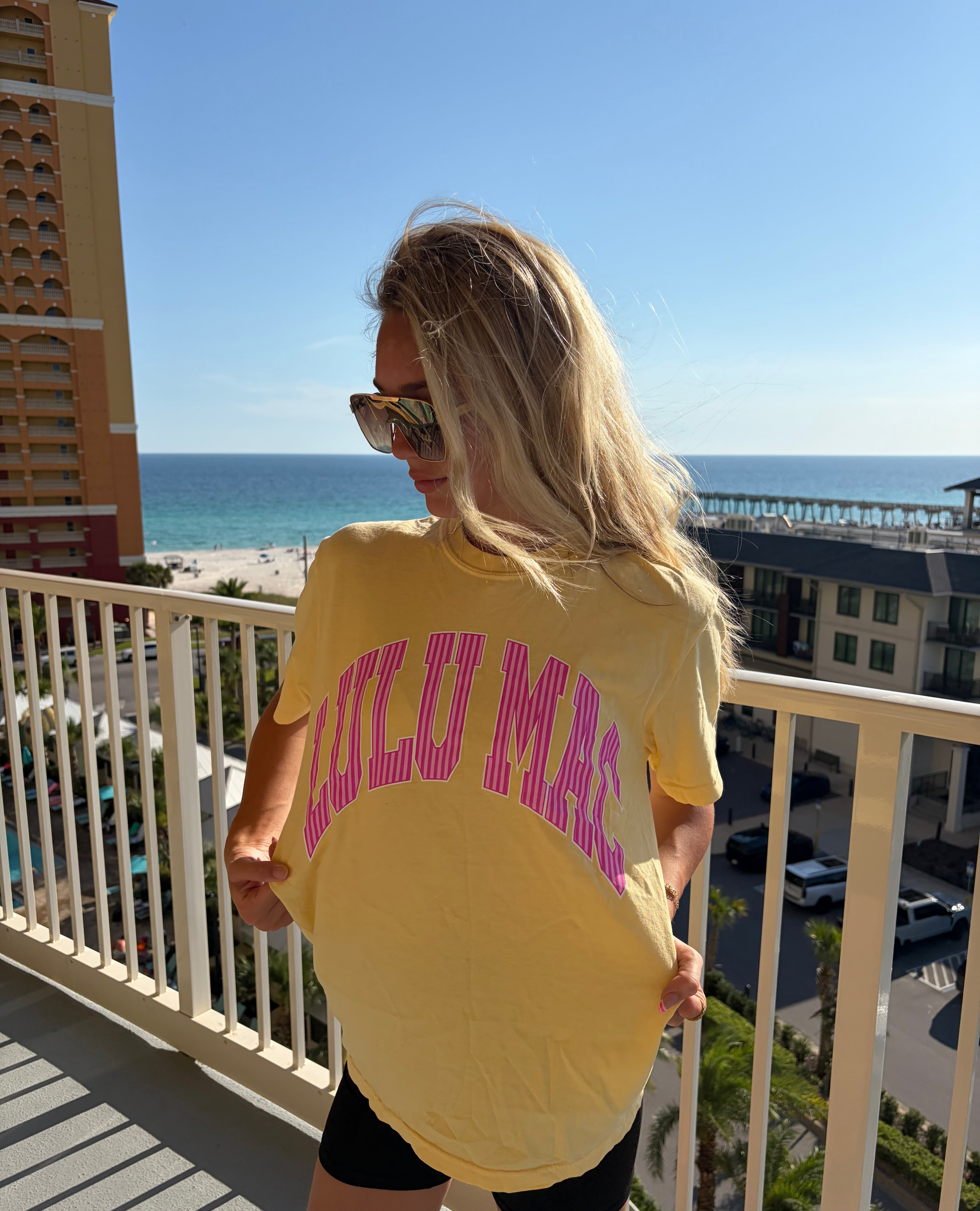 Yellow LuLu Mac Short Sleeve T-Shirt