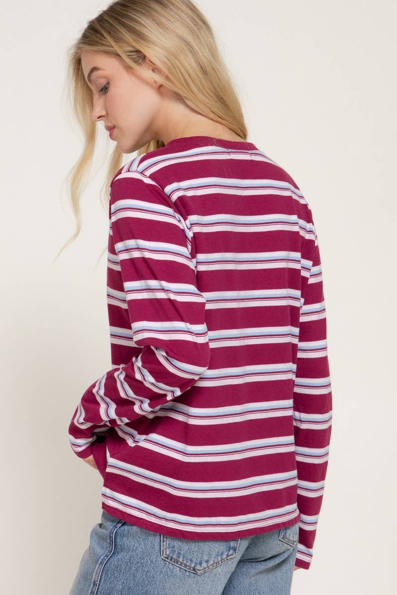 Oversized Striped Long Sleeve