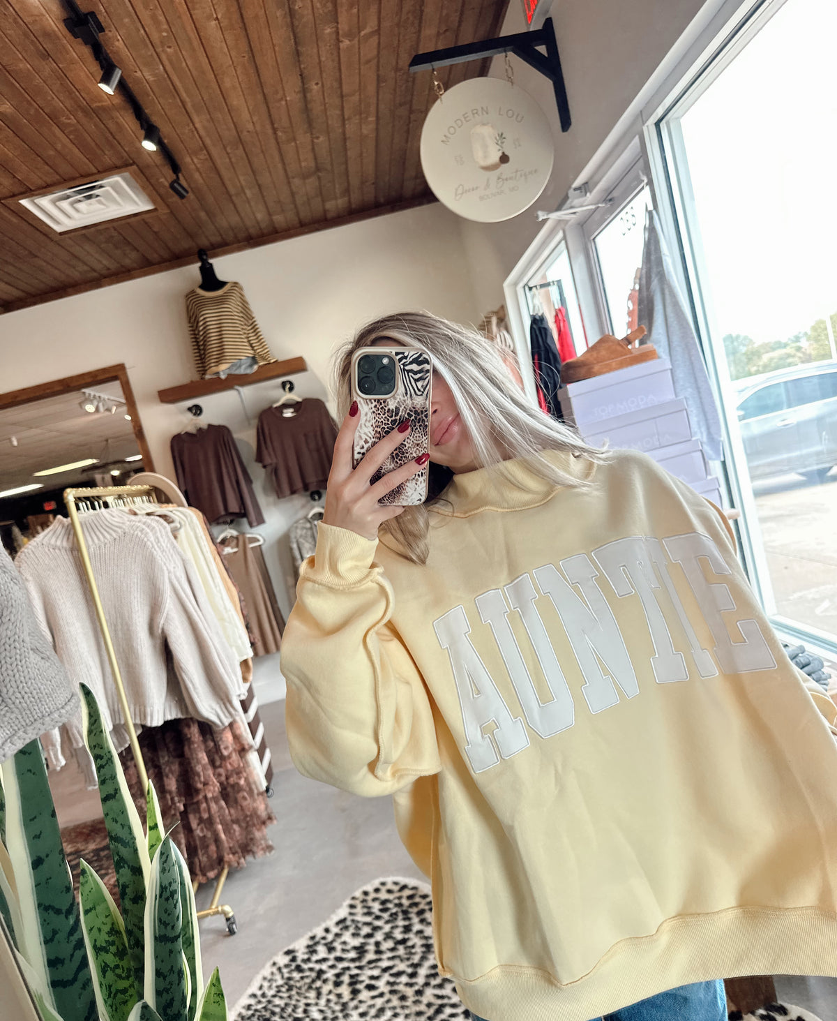 Auntie Butter Mock Neck