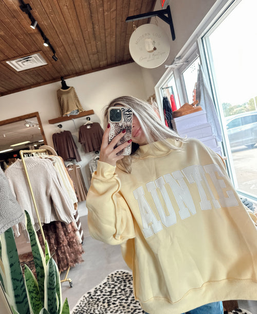 Auntie Butter Mock Neck