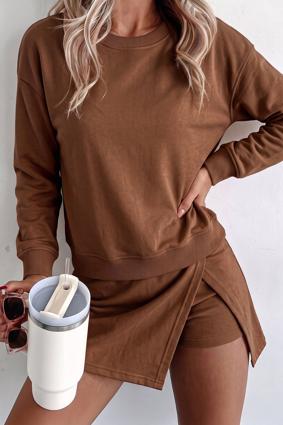 Coffee Skirt Set