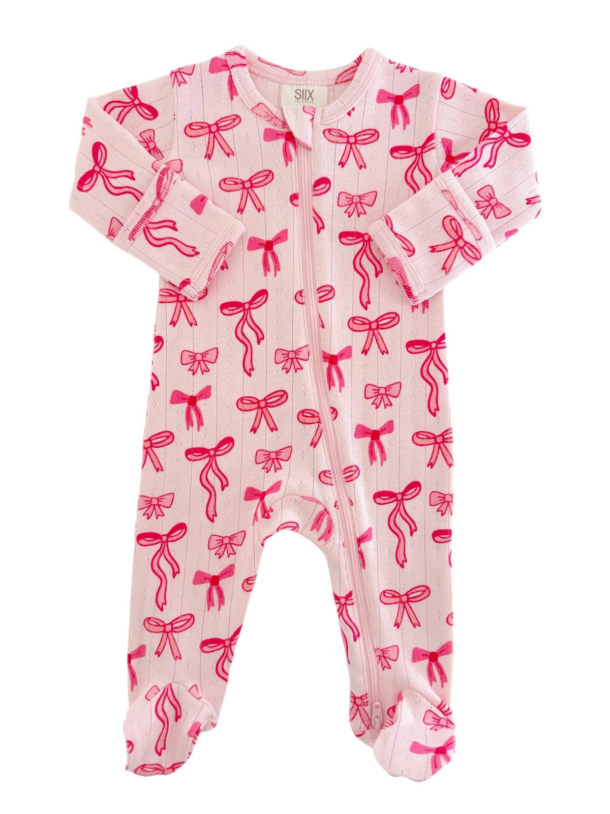 Pink Bows Ruffle Sleeper