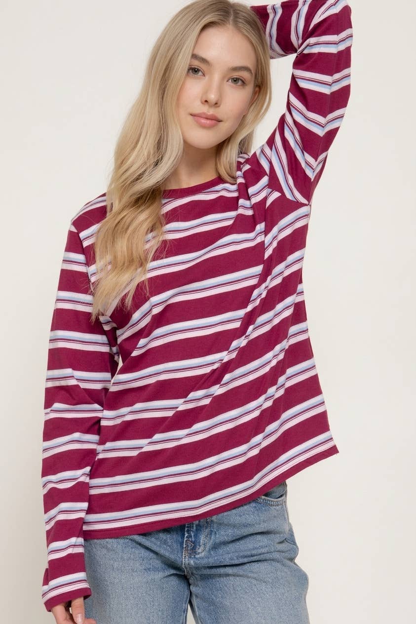 Oversized Striped Long Sleeve