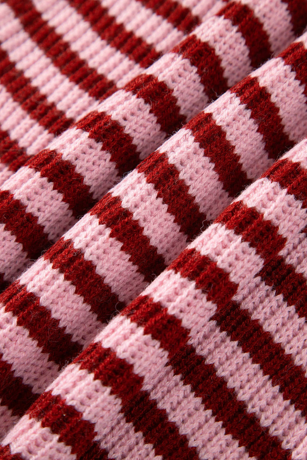 Striped Mock Zip Up Cardi