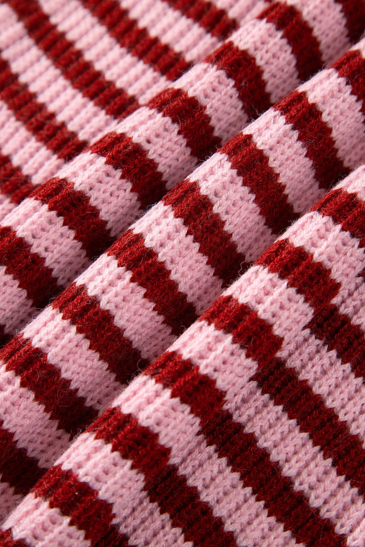 Striped Mock Zip Up Cardi