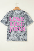 Pink Love Like Jesus Camo Tee