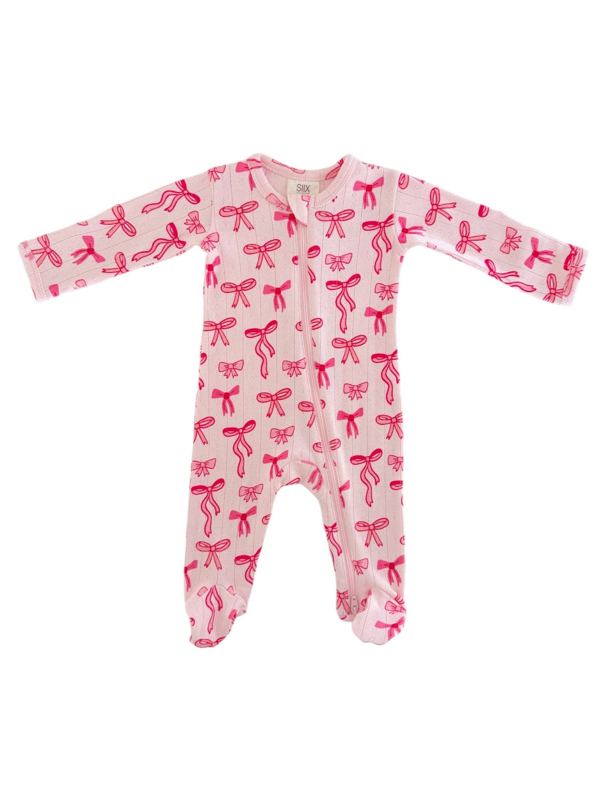 Pink Bows Ruffle Sleeper