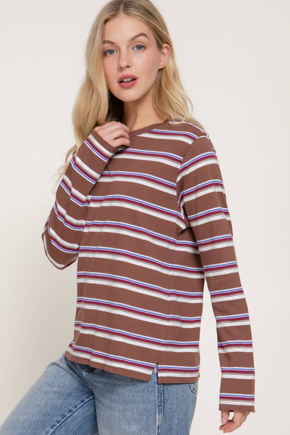Oversized Striped Long Sleeve